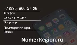 Кто звонил с 9958665728 - регион и оператор